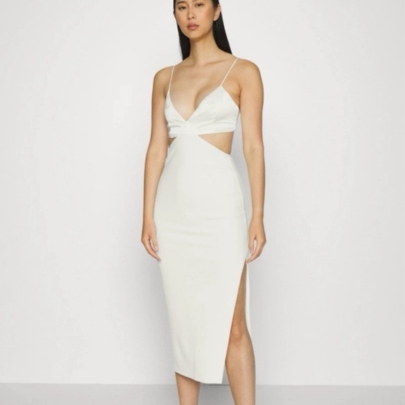 Abercrombie Mixed Fabric Dress - Picture 1 of 8